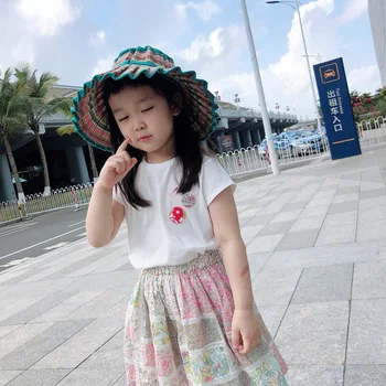 

Pre-sale 2020 February 20th girls t-shirt white sweet baby girls t shirt summer Tees