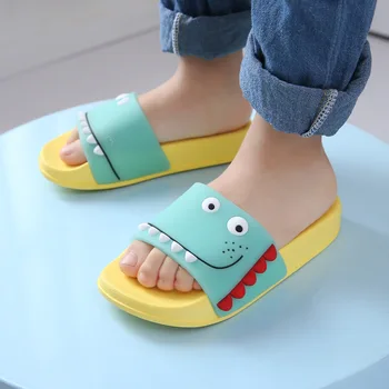 

2020 New Kids Slippers For Girls Beach Sandals Summer Baby Slippers Boy Flat House Flip Flop Children Non-slip Casual Soft Shoes