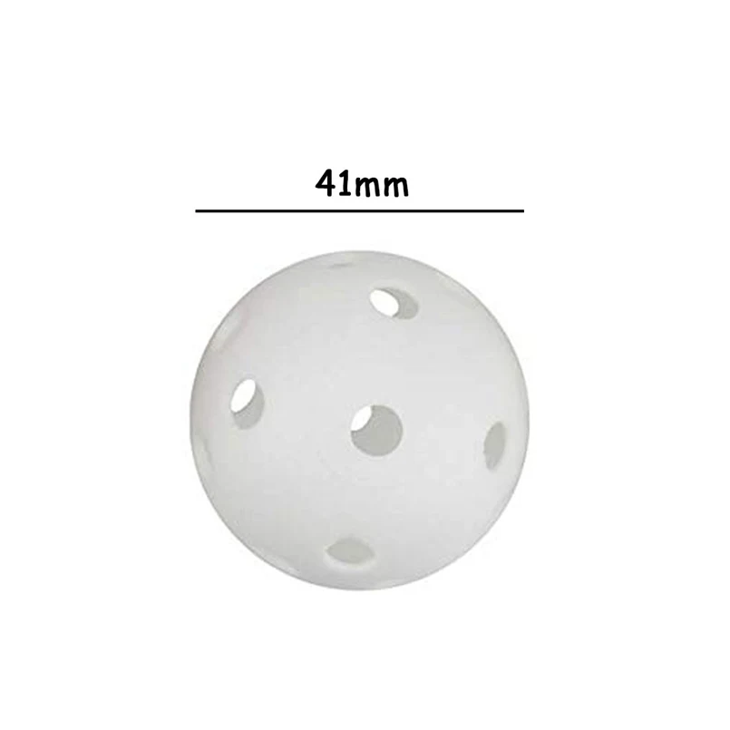 10pcs home DIY golf practice ball mixed air flow hollow perforated plastic JL golf practice ball 41mm indoor and outdoor 30D13 (4)
