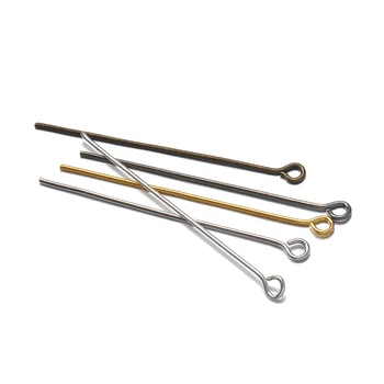 

200pcs 18/20/22/24/26/28/30/35/40mm Gold Silver Eye Head Pins Diy Findings For Diy Jewelry Making Jewelry Accessories Supplies