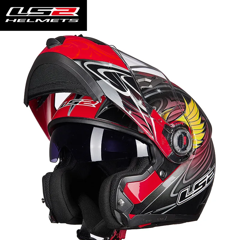 Несколько цветов LS2 FF370 модульный мото rcycle шлем LS2 человек флип-ап casco мото для автогонок с двойной Лен шлем мото ECE - Цвет: 14