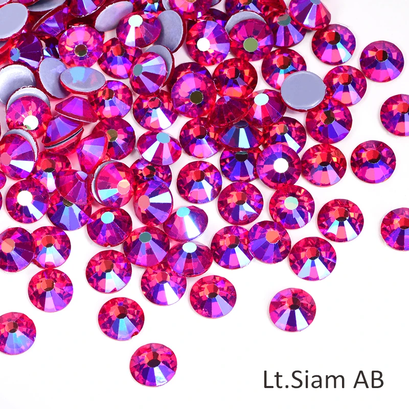 34 Lt siam AB Oleeya High quality Better DMC iron on strass hot fix rhinestones