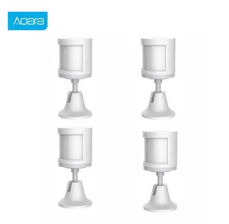 4pcs Sensor 5 шт. Aqara датчик человеческого тела умный датчик движения тела Zigbee Соединительный Держатель подставка Mihome приложение через Android и IOS - Цвет: 4pcs Sensor