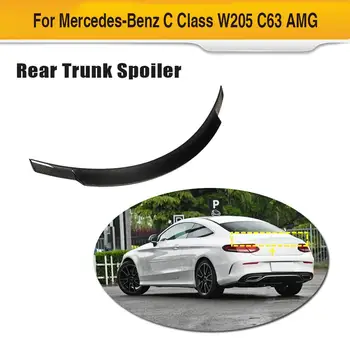 

Carbon Fiber Rear Spoiler Wing For Mercedes-Benz C Class C205 Coupe 2015 - 2019 Rear Trunk Spoiler Boot Lip Wing