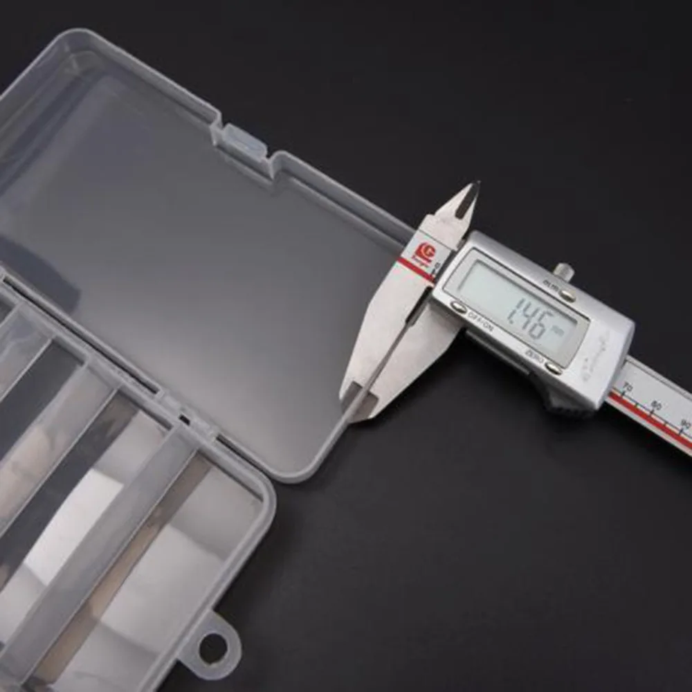 5 Compartments Plastic Storage Container Case Fishing Bait Fish Lure Tackle Box #4C05 (9)