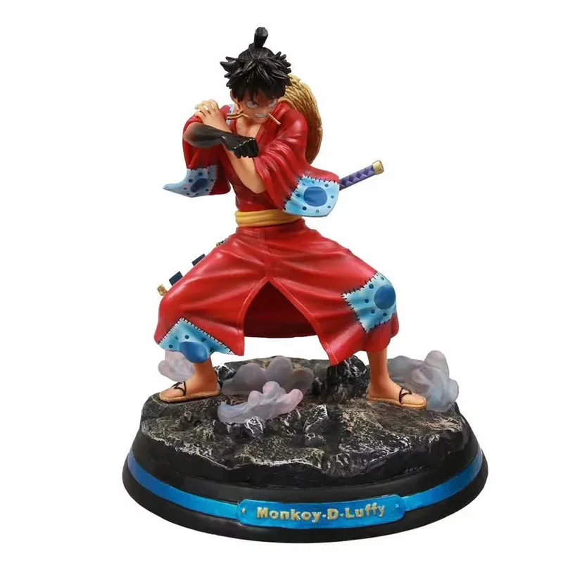 Аниме 1/6 масштаб нарисованная фигура one piece gear четвёртое кимоно Ver. Обезьяна D Луффи ПВХ фигурка игрушка Brinquedos 28 см