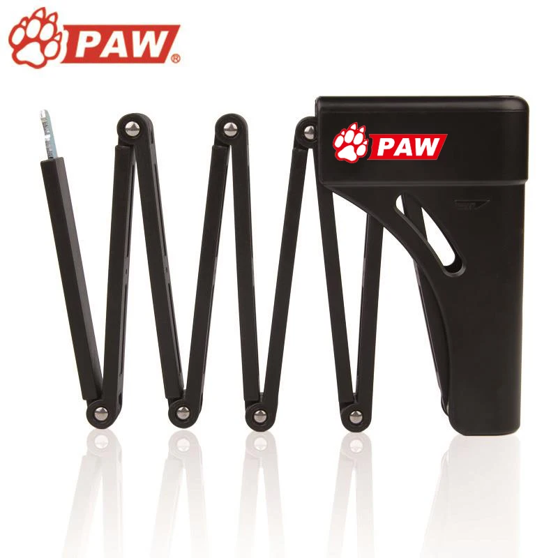 

PAW Folding Anti Theft Security Cable Lock for Bikes Foldable Bicycle Lock Strong Steel Motorcycle Electronic MTB Road Bike Lock