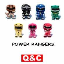 1 шт. Горячие рейнджеры ПВХ обувь талисманы аксессуары для обуви обувь украшения обуви пряжки аксессуары подходят браслеты Croc jibz