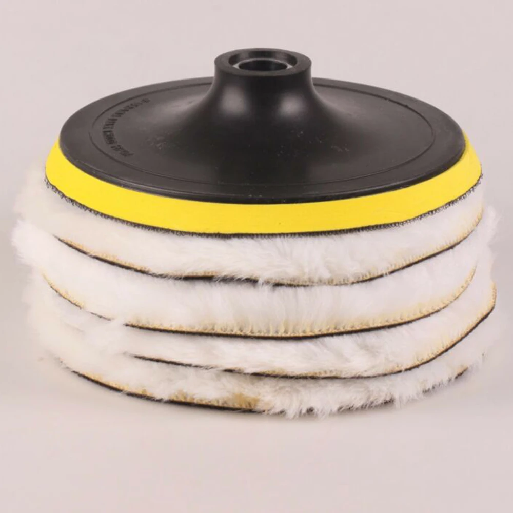Polidor de lã de Polimento Ferramentas de Limpeza Branco Acessórios 8500 Rpm 5 High Quality Automóveis e motos