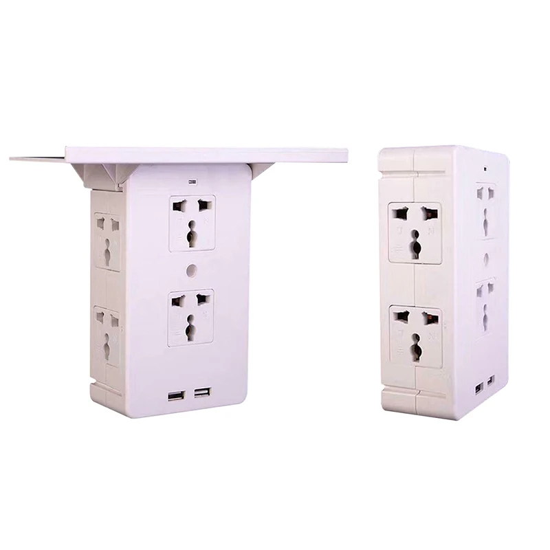Розетка с переключателем, 2 порта usb для зарядки, 6 расширителей электрической розетки, защита от перенапряжения, настенная розетка, многофункциональная розетка, переключатель