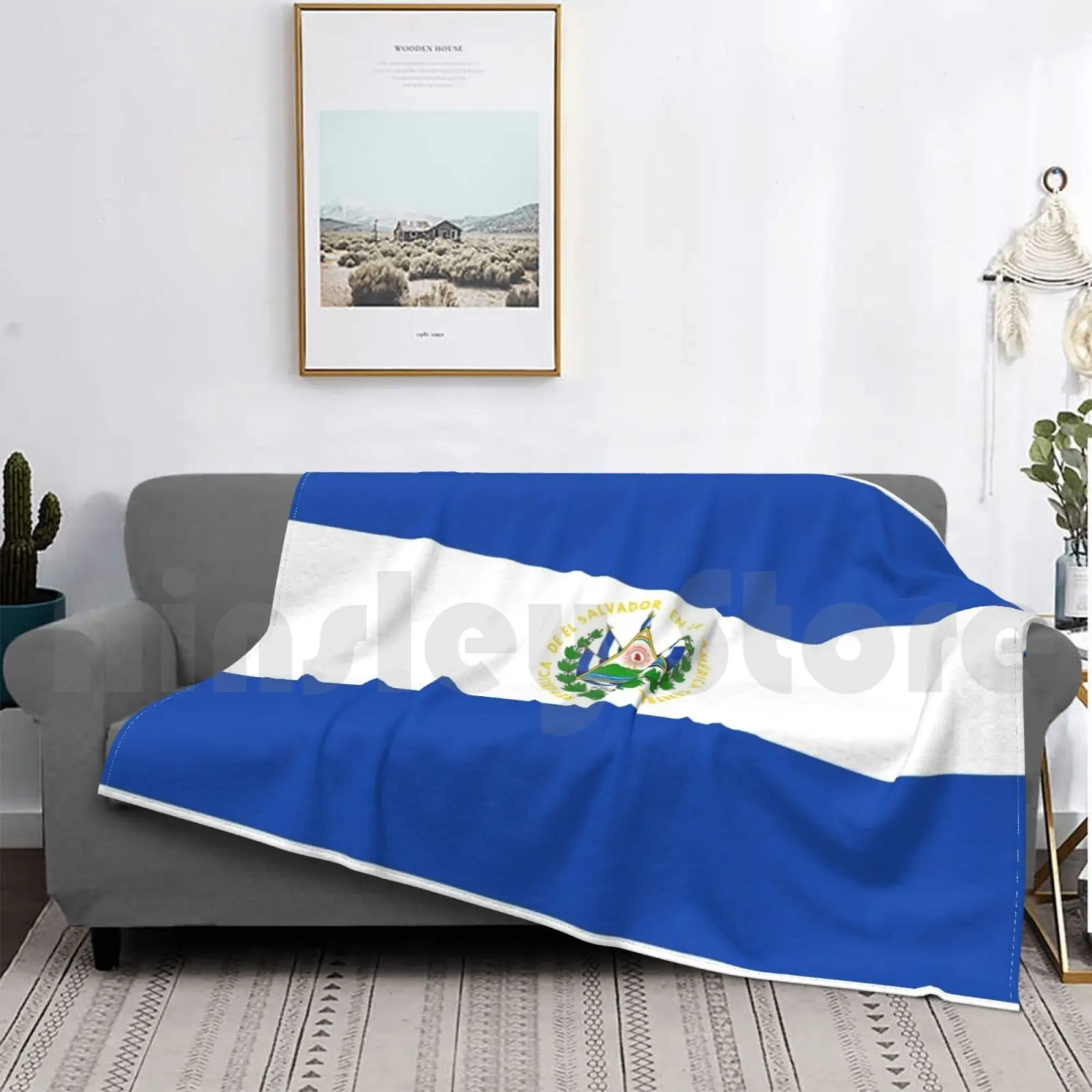 Bandera De El сальвадорское одеяло модный персонализированный флаг 2873? О Спасо? А