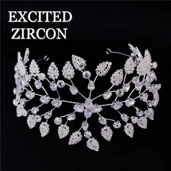 

Bling zircon crystal hair accessories hairpins women fashion noble fine jewelry bride wedding accessories princess gifts