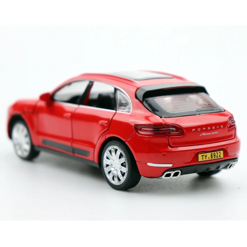 1:32 Масштаб Macan Cayenne литая под давлением металлическая модель автомобиля оттягивающая машина для детей игрушки с коллекцией
