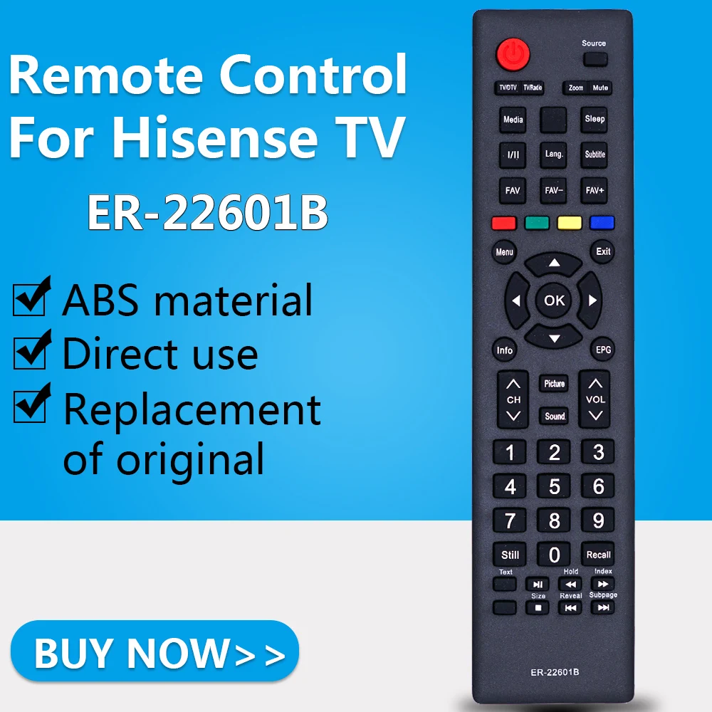 Пульт дистанционного управления для Hisense ТВ ER-22601B в HL24K20D HL32K20D 24D33, 24E33 24F33 32D33 32D36, 32D50 32M2160 40D50P 50D36P