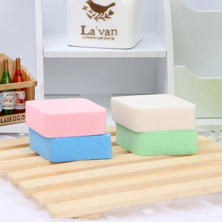 Limei li natural detox Puff 4-Block-влажный и сухой двойного назначения Антибактериальный очищающий макияж Ling Puff
