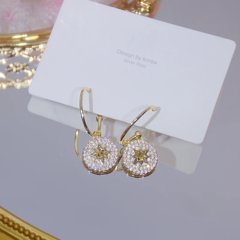 Elegant Exquisite Micro Inlaid CZ Round Women Earring AAA Cubic Zirconia Charm Korean Stud Earrings Wedding Jewelry Pendant Gift - Image 5