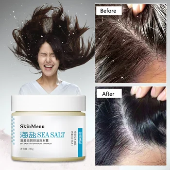 

Sea Salt Hair Cleaner Cream Exfoliating Shampoo Anti Hair Loss Hair Growth Product Reducing Dandruff Hair Care Wholesale