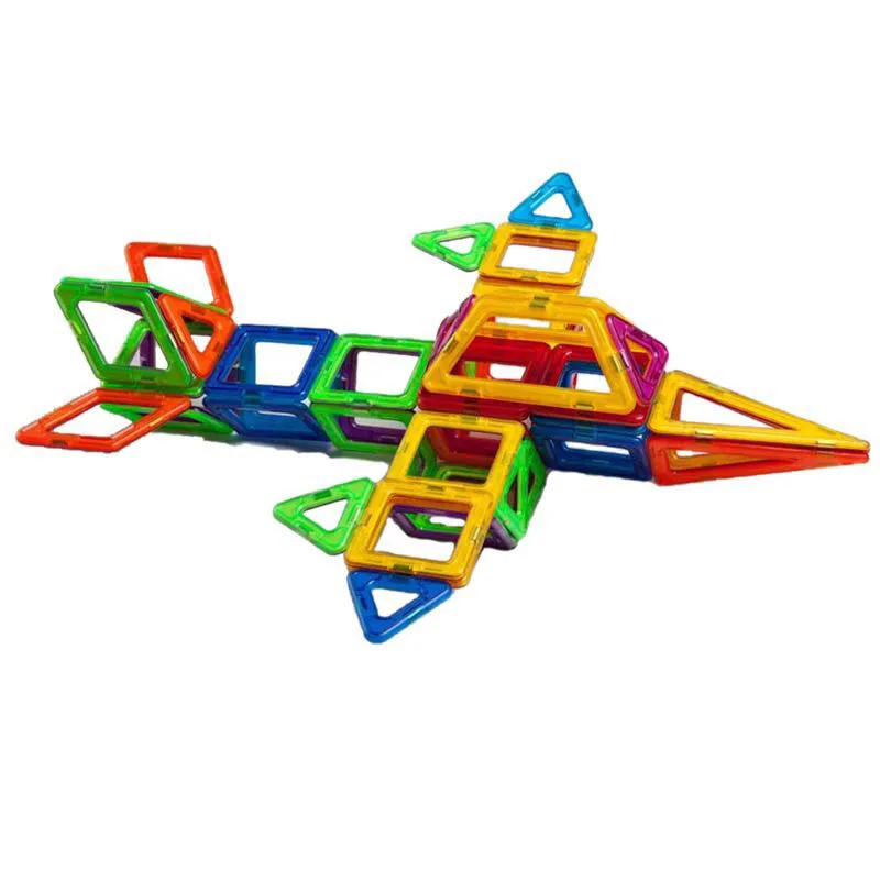 

Magnetic Building Blocks Scattered Pieces Magnetic Educational Children Toy Magnet GIRL'S And BOY'S 3-6-10-Year-Old 188 PCs