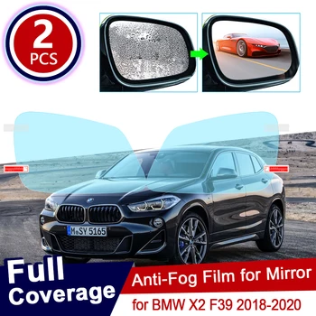 

for BMW X2 F39 2018 2019 2020 Full Cover Anti Fog Film Rearview Mirror Rainproof Anti-Fog Films Foils Clean Coverage Accessories