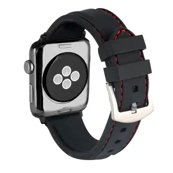 

42mm 38mm strap for iwatch sports link Bracelet for Apple Watch band Silicone series Replacement Watch band