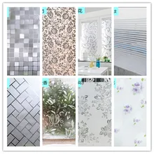 Большая широкая оконная пленка статическая цепляющая витражная оконная пленка лист Орхидея цветок булыжник уединение текстурированная раамфолия 120 см x 2 м