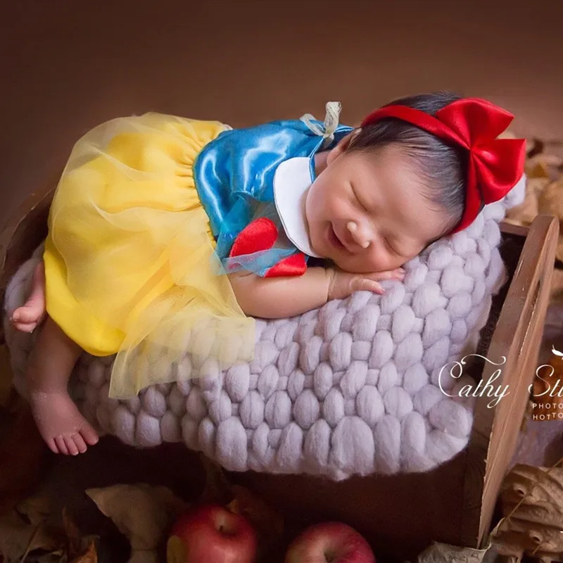 Newborn Photography Props Baby Girl Dress Baby Photo Dress Infant Shoot Accessories Princess Set New Type Baby Clothes