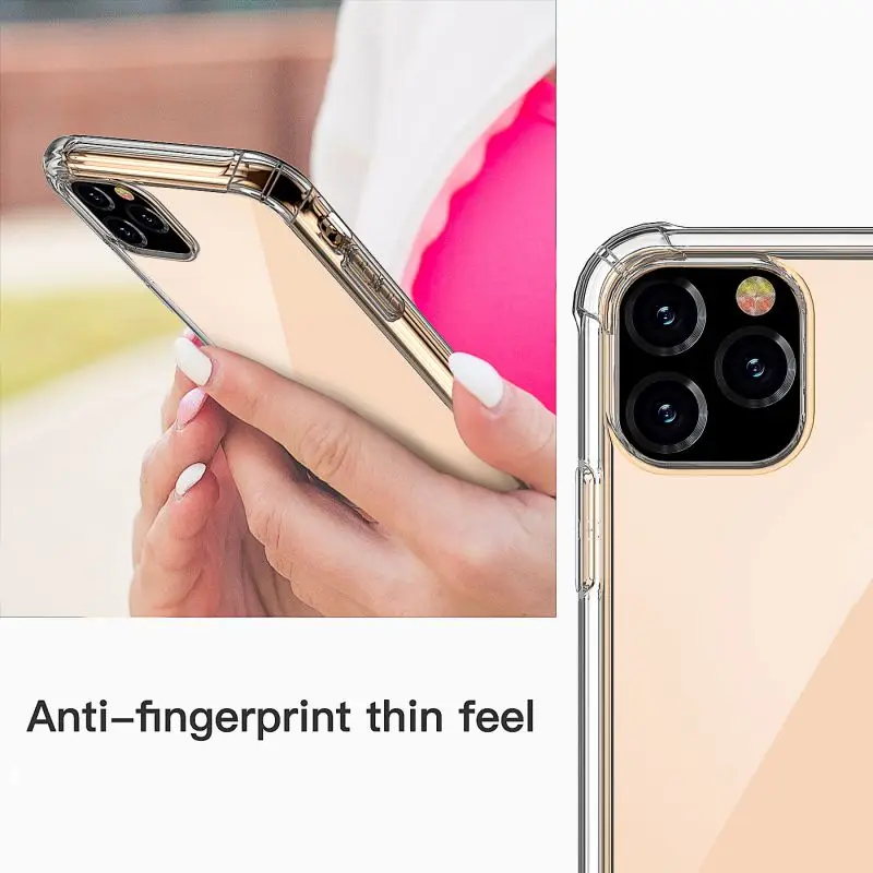 Противоударный тонкий прозрачный чехол для iPhone 11 pro max 11pro из ТПУ для карт памяти