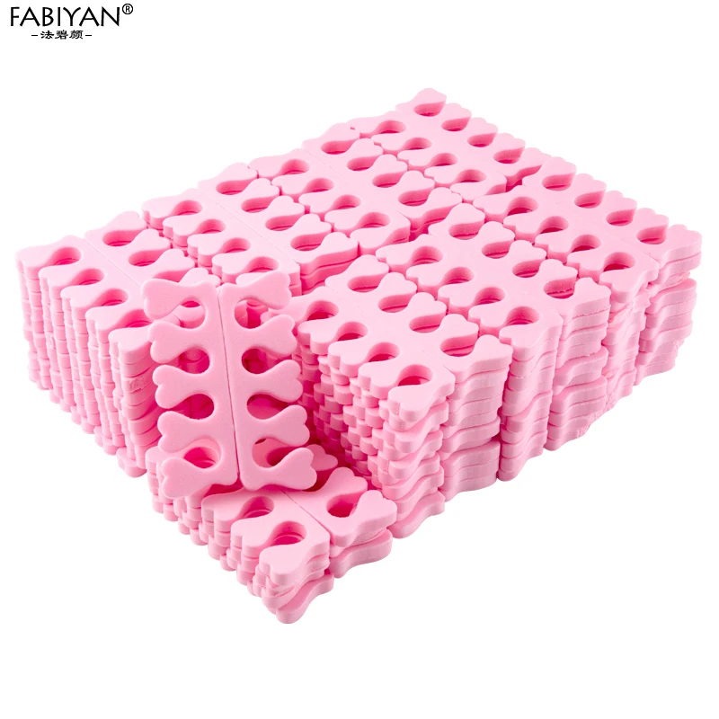 200pcs Nail Art 100 Pairs Toe Separators Fingers Foots Sponge Soft Gel UV Beauty Tools Polish Manicure Pedicure Pack nail art tools toe separators toe spreader finger toe separator