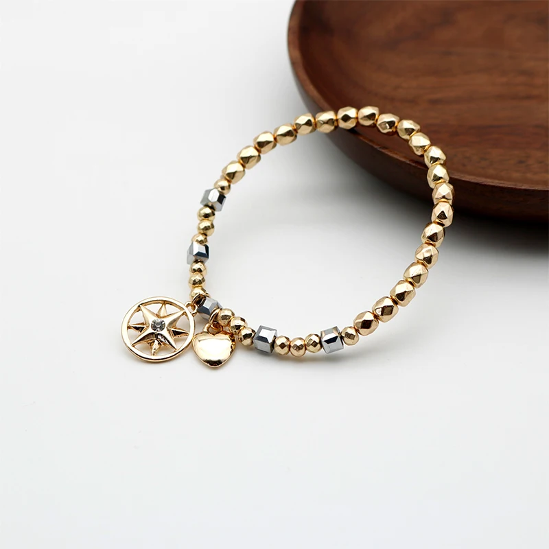 Bracelets Set Black Glass Vintage Fashion Jewelry For Women Cross Charms Enamel Hollow New Trendy Designer Gift Party 88 bracelet jewelry