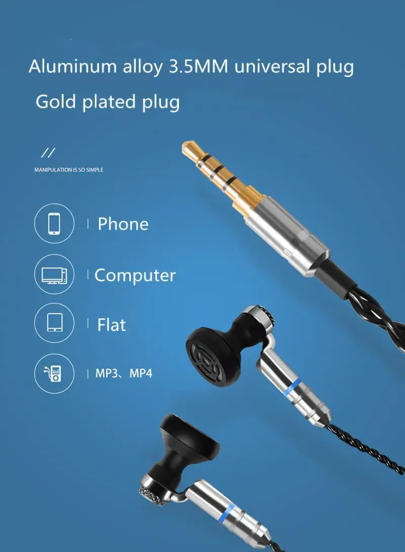 SENFER KP120 Плоские наушники HIFI тип ушной раковины Алмазный Мембранный блок Hifi музыкальный монитор MP3 Sport Fever MMCX сменный кабель