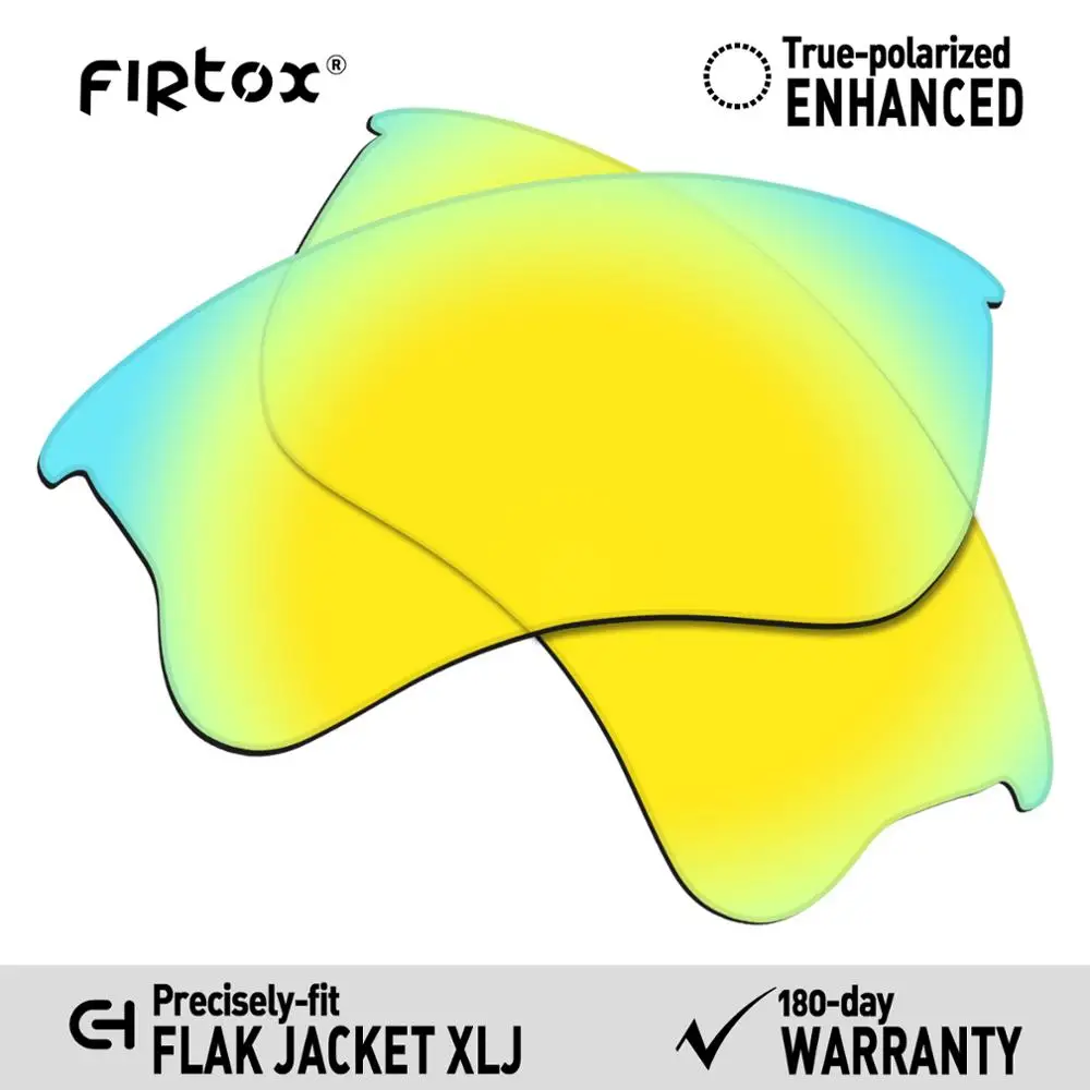 

Firtox True UV400 поляризованные фотообои-Oakley Flak Jacket XLJ Glasses (Только Совместимые линзы)-24K Gold