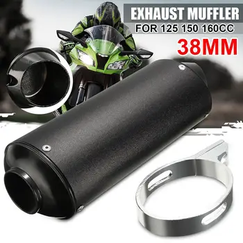

Motorcycle Exhaust Muffler Pipe with Clamp 38mm for 125cc 150cc 160cc Dirt Pit Bike ATV For Honda For Yamaha for Kawasaki