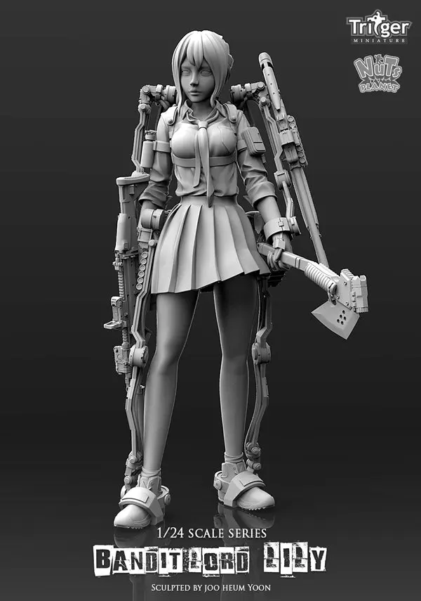 [Loong Way Miniatures] Nuts Planet Bandit Lord Lily 75 мм