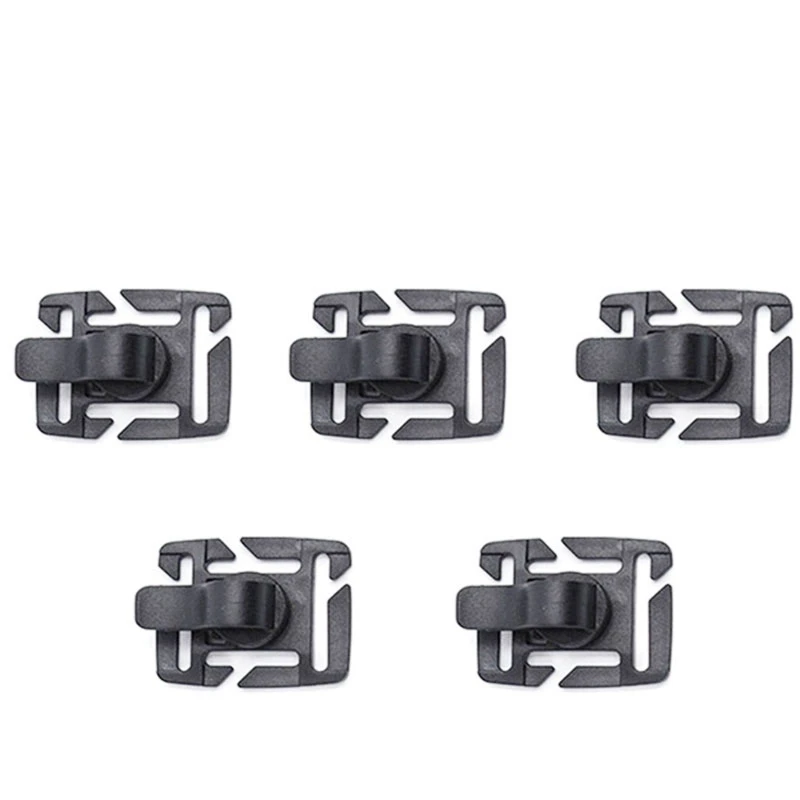 

ABUO-Drink Tube Clip Water Pipe Hose Clamp Backpack Webbing Buckle Outdoor Camp Attach Web Hydration Black