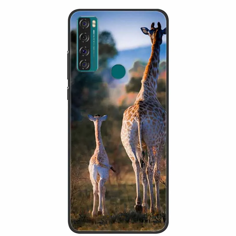 water pouch for phone For TCL 20 SE Case Luxury Silicone TPU Soft Cover Phone Case For TCL 20 SE T671H Cartoon Funda Colourful Capa Shockproof Coque leather phone wallet Cases & Covers