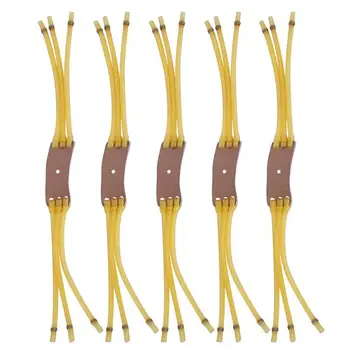 

5Pcs Elastic Slingshot Rubber Bands Bow Slingshot Rubber Bands Replacement with Six Strips Rubber Latex Tube