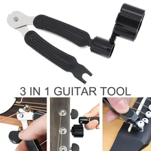 Enrolador de corda 3 em 1 para guitarra, + extrator de corda + conjunto de ferramentas multifuncional para cordão, acessórios para guitarra