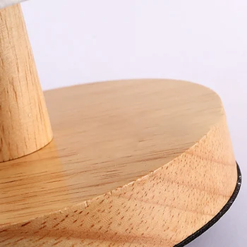 

Wooden Base Timing Remote Control Round Modern Nightstand College Dorm Bedside Lighting Office Table Lamp Dimmable Home Decor