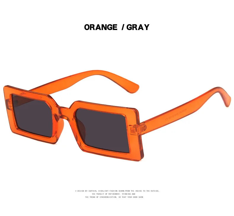 Fashion Sunglasses Designer Luxury Brand Rectangle Sunglasses Women Vintage Small 2021 trend Female Sun Glasses Shades For Women (15)