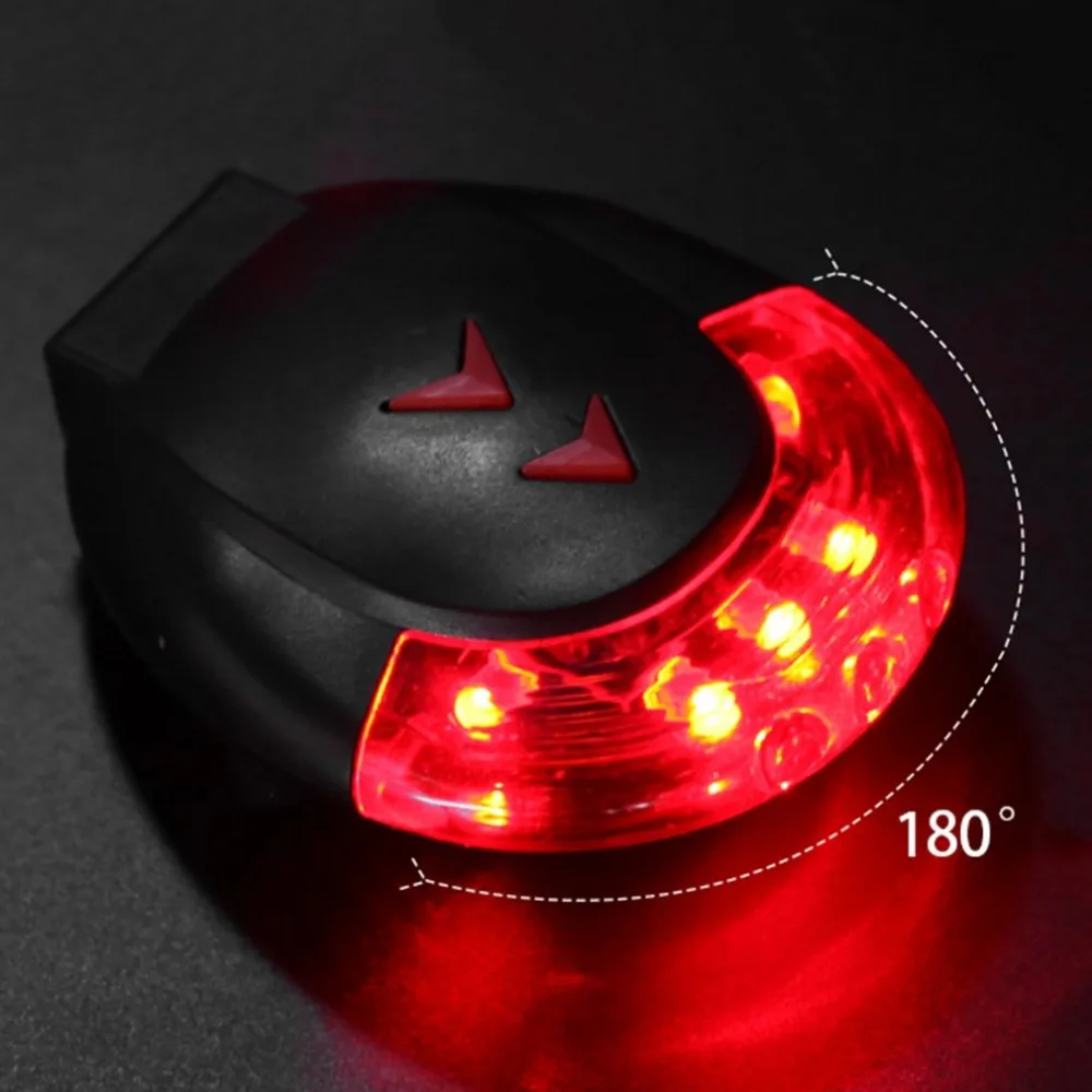 

USB Charging Laser Pattern Night Riding Cycling Bike Bicycle LED Signal Light Safety Warning Light Flashlight Rear Tail Light