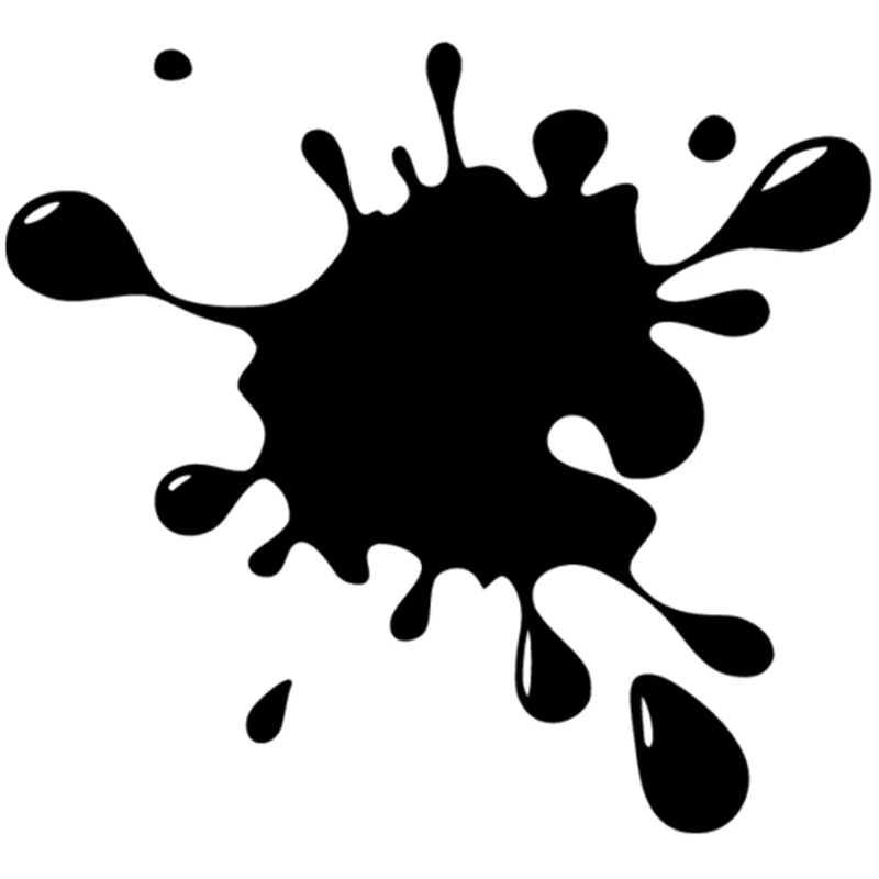 

Creative Blot Ink Decal High Quality Car Decorative Cover Scratch Personalized PVC Waterproof Decal Black/White, 15cm*14cm