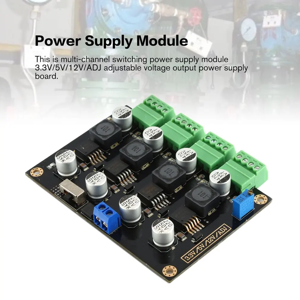 Многоканальный импульсный модуль питания 3,3 V/5 V/12 V/ADJ, плата питания с регулируемым напряжением LM2596
