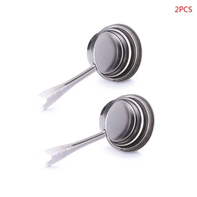 

2pcs 25ml 50ml 75ml Measuring Cup with Scale Baking Powder Coffee Spoons Tools Kitchen Household Utensils