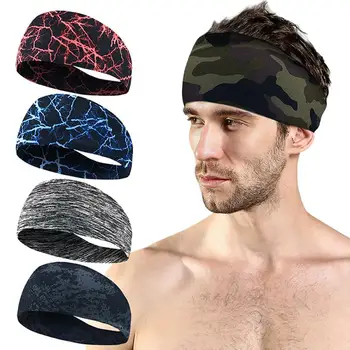 

2019 Sport Antiperspirant Yoga Headband Unisex Running Sport Hair Band Turban Outdoor Gym Sweatband Sport Bandage