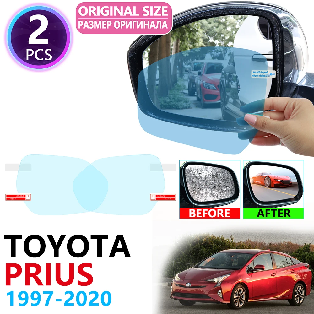 

for Toyota Prius 10 20 30 50 C V Aqua 1997~2020 Full Cover Rearview Mirror Anti-Fog Films Rainproof Anti Fog Film Accessories