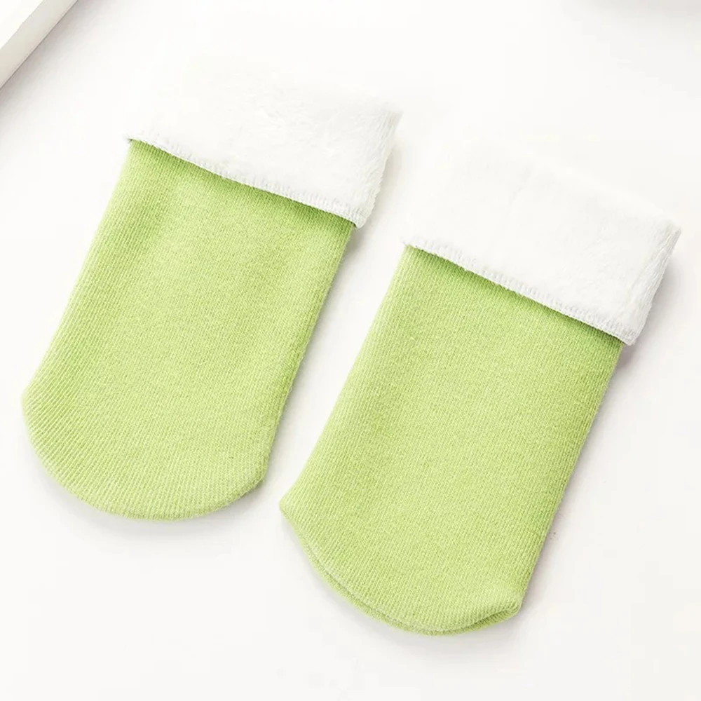 1 пара детских носков утолщенные зимние мягкие теплые носки для маленьких мальчиков и девочек, теплые нескользящие носки для малышей - Цвет: 3