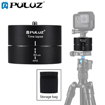 

PULUZ Camera Time lapse 360 Panoramic Panning Rotation 60/120 Minutes For Gopro/iphone Stabilizer Tripod Head Adapter Timelapse