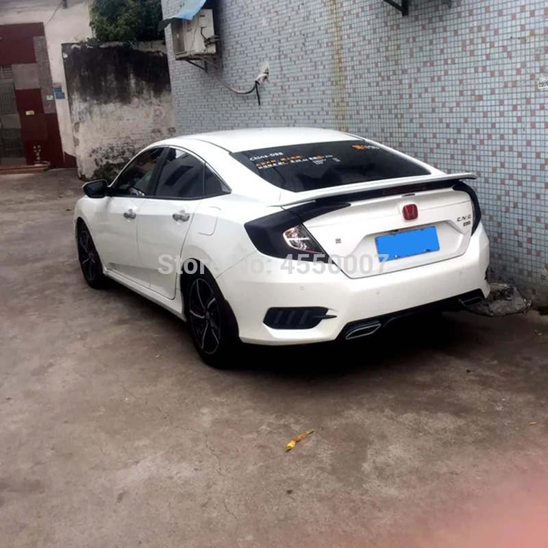 Для Honda Civic спойлер высокого качества ABS Материал заднее крыло праймер цвет задний спойлер для Honda Civic