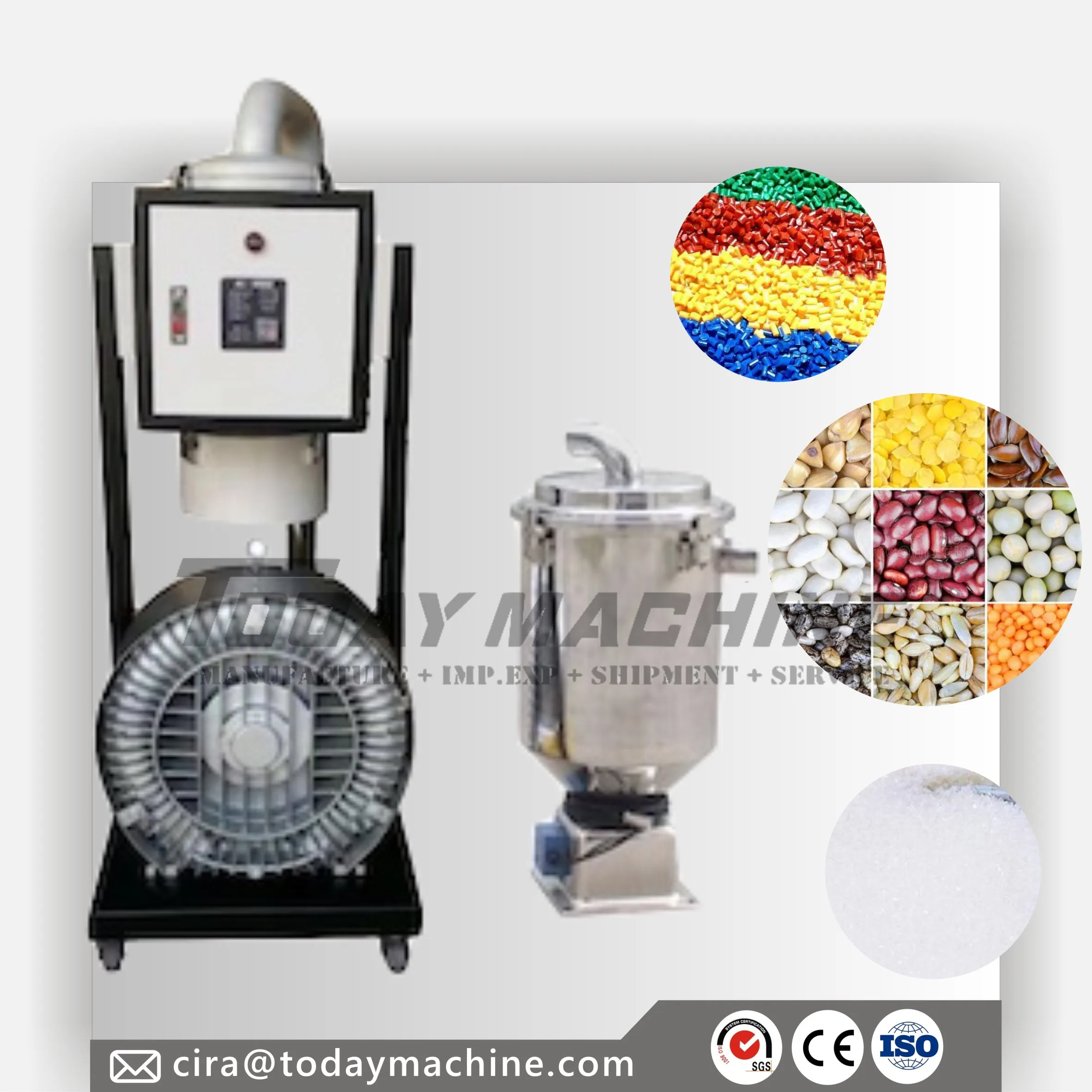 

Hopper Feeder Pneumatic Plastic Particle Machine Granule Auto Vacuum Loader