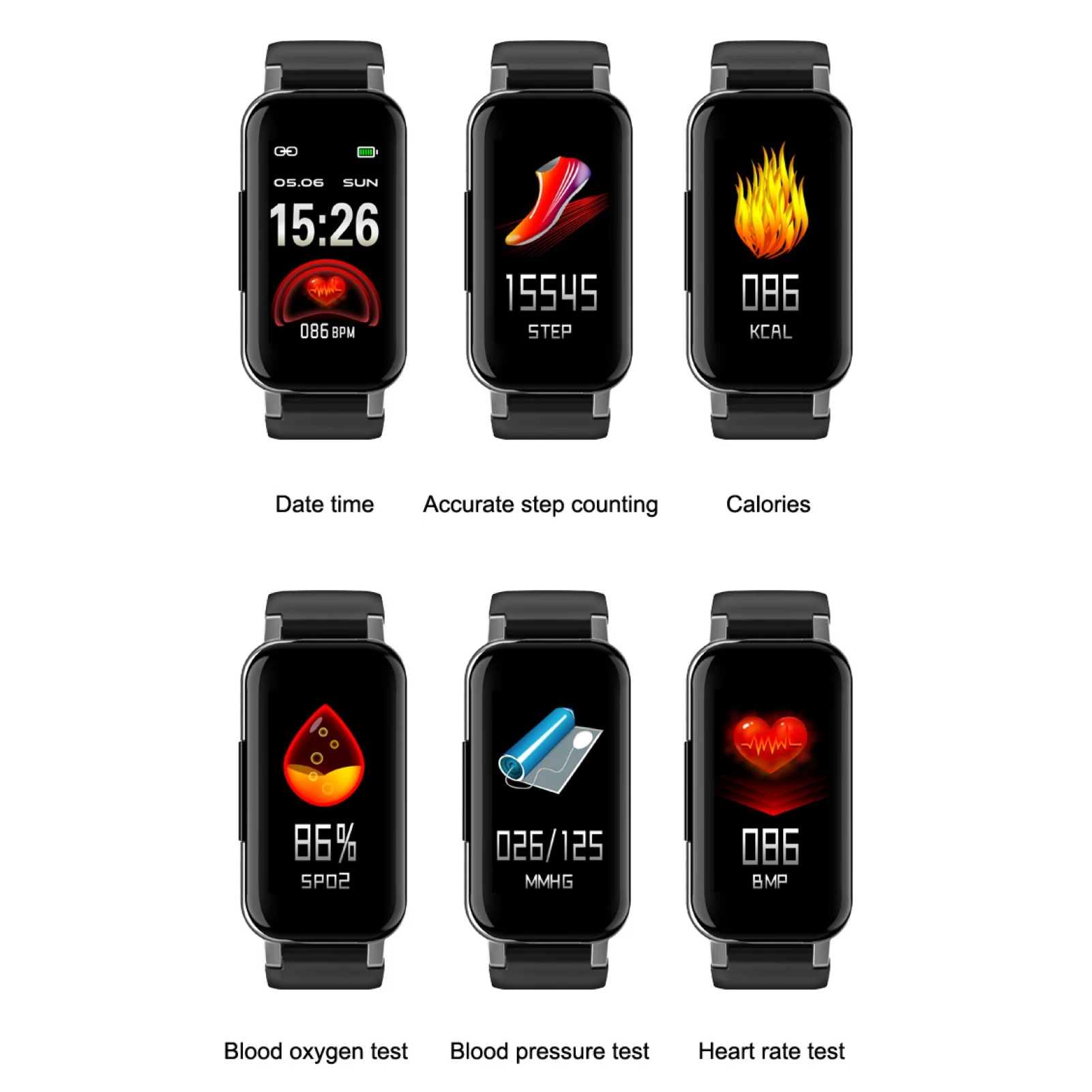 T89 TWS Wireless Bluetooth Earphone Heart Rate Monitor Sport Watch Wristband
